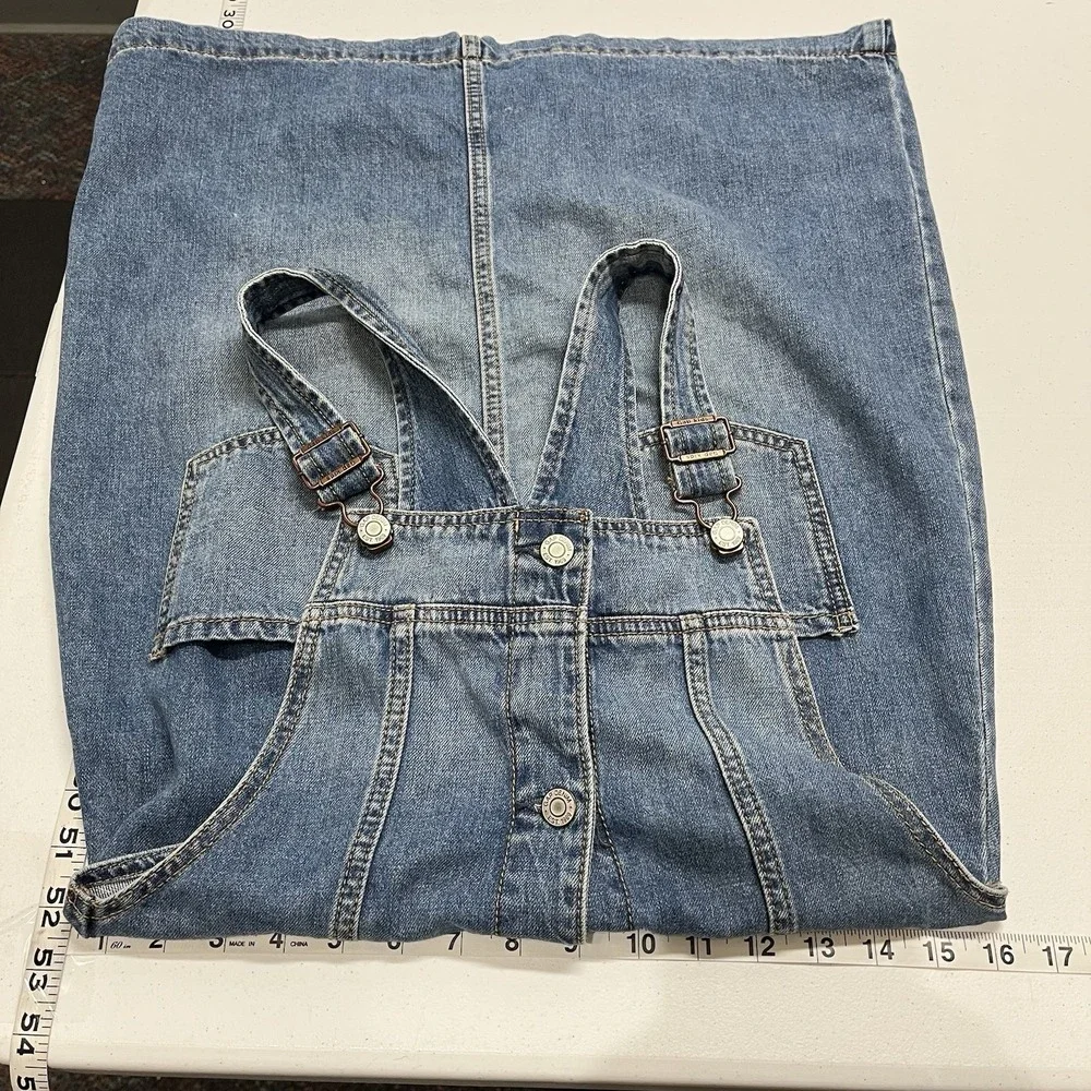 Gap Denim Denim Jumper Overall Dress Girls XXL Country Western Cowgril Casual